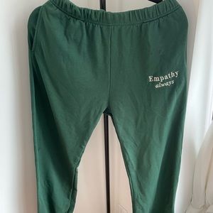 The Mayfair Group EMPATHY ALWAYS Forest Sweatpants